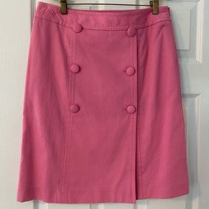 Talbots bubble gum pink wrap look skirt nw…